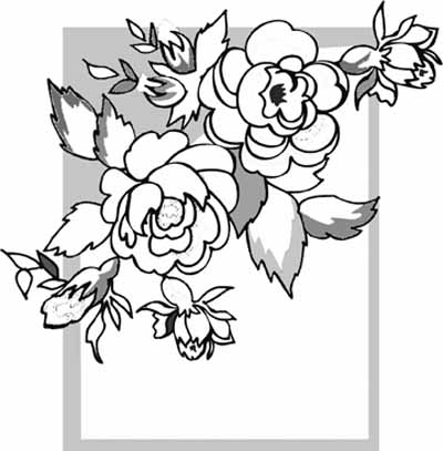 Funny Coloring Pages on Red Rose Coloring Pages