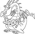 dragon coloring page