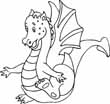 dragon coloring page